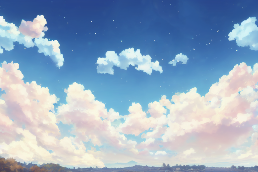 昼の空03,Illustration of Daytime Sky03, anime style, visual novel style