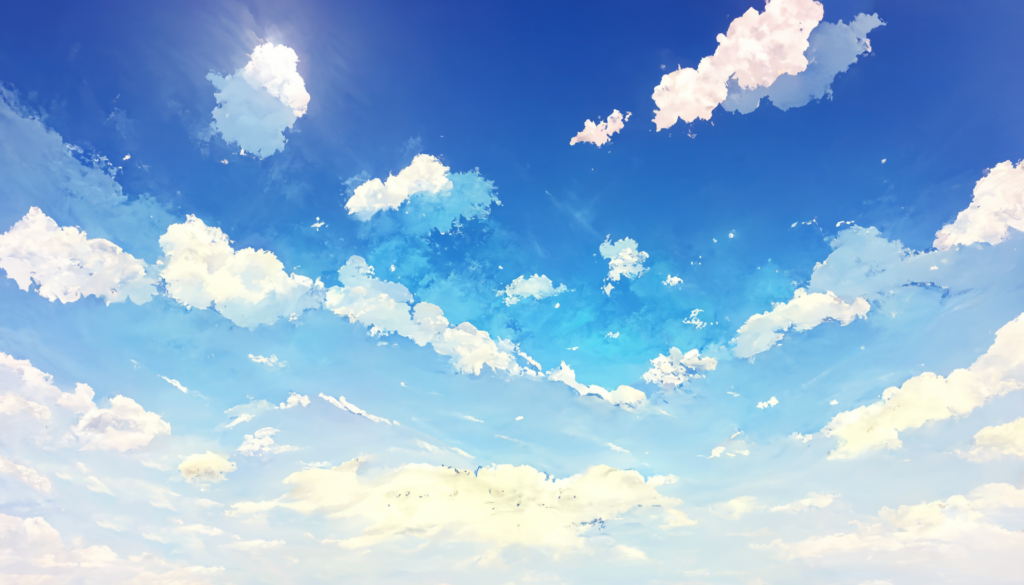写実風の昼の空01,Illustration of Daytime Sky01, 写実風 , Realism