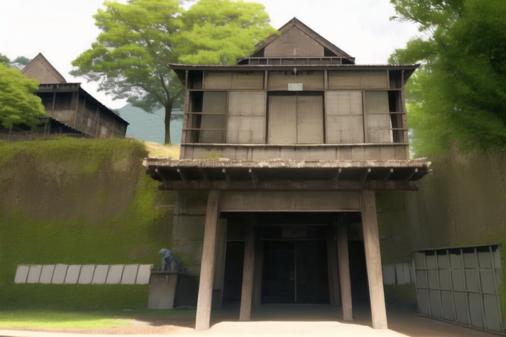 軍艦島の建物の軍艦島の建物の背景イラスト12,Background Illustration of Gunkanjima's Buildings12,"战舰岛的建筑"的背景图12,군함도 건물 배경 그림12