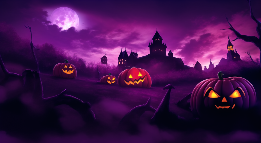 ハロウィン（墓場）の背景イラスト02,Background Illustration of Halloween (graveyard)02,万圣节（墓地）的背景图02,할로윈 (묘지) 배경 그림02