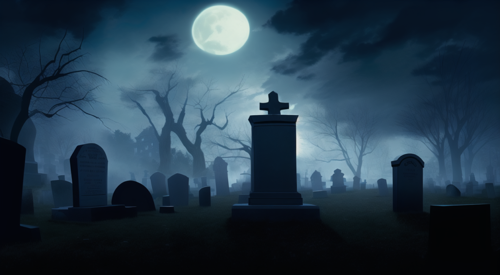 ハロウィン（墓場）の背景イラスト07,Background Illustration of Halloween (graveyard)07,万圣节（墓地）的背景图07,할로윈 (묘지) 배경 그림07