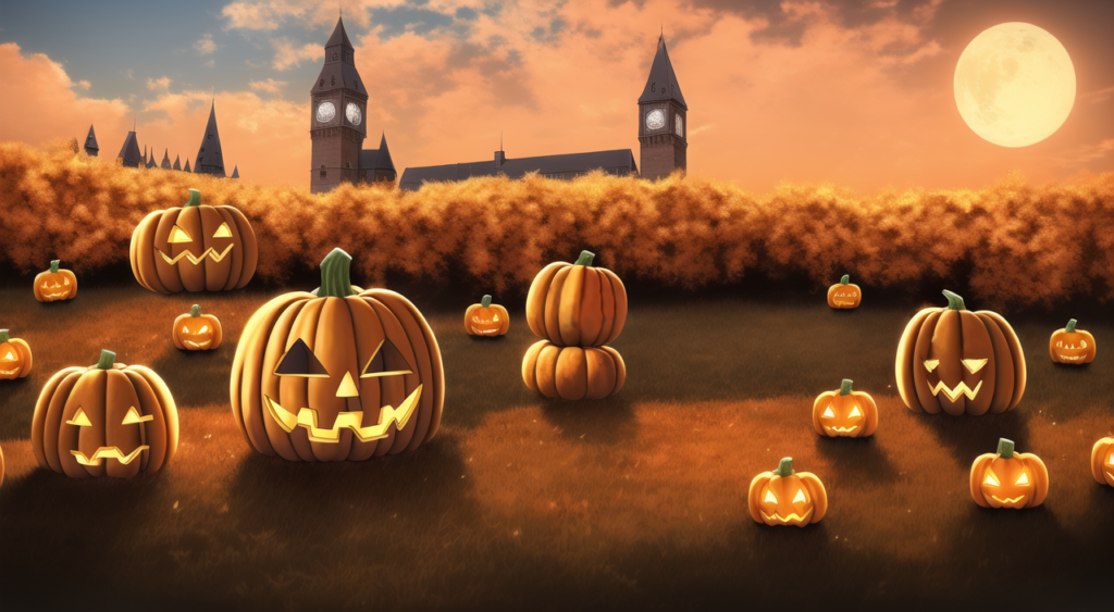 ハロウィン（館・城）の背景イラスト12,Background Illustration of Halloween (Hall / Castle)12,万圣节（大厅 /城堡）的背景图12,할로윈 (홀 / 성) 배경 그림12