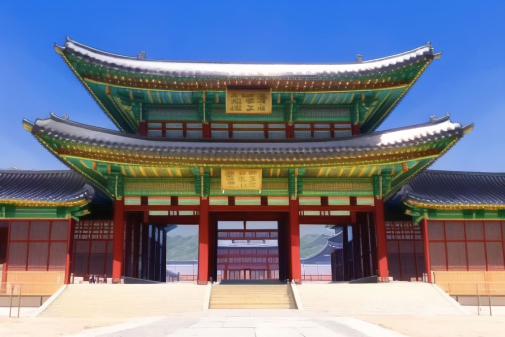 韓国の名所の背景イラスト01,Background Illustration of Famous Spot in Korea01,"韩国的名胜古迹"的背景图01,한국 유명한 공간 배경 그림01