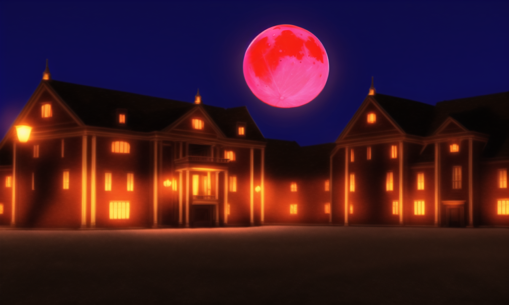 赤い月の世界-館の背景イラスト05,Background Illustration of Red Moon World Mansion05,"红月亮世界馆"的背景说明05