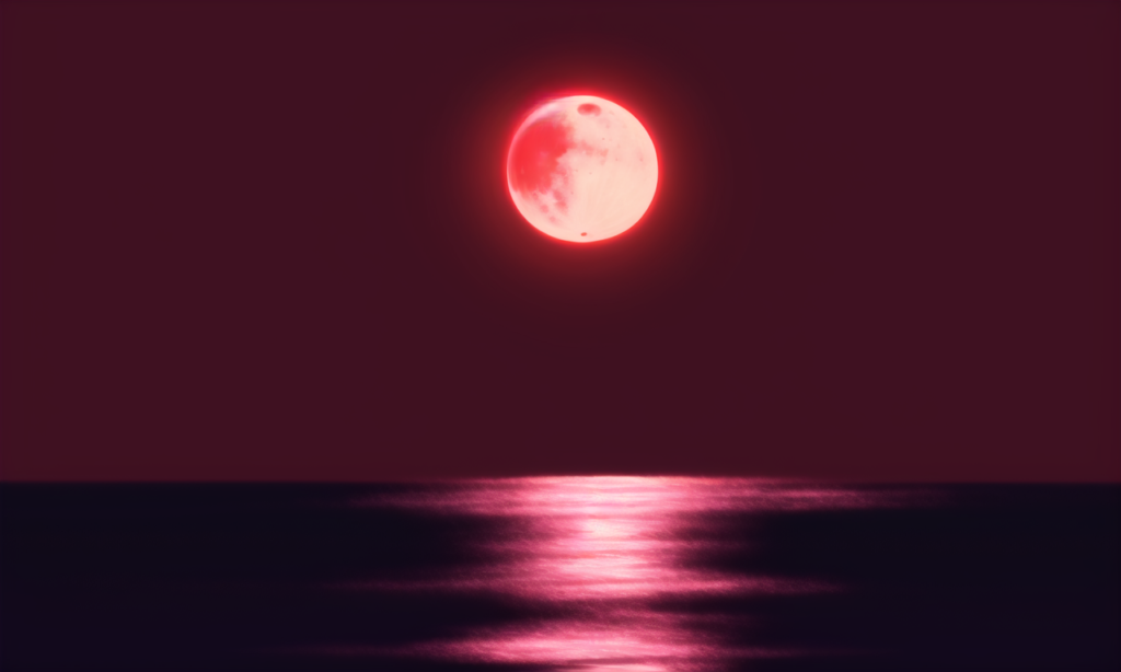 赤い月の世界-風景の背景イラスト04,Background Illustration of Red Moon World Scenery04,"红月亮世界风景"的背景说明04,海,ビーチ,sea,beach,海滩,海