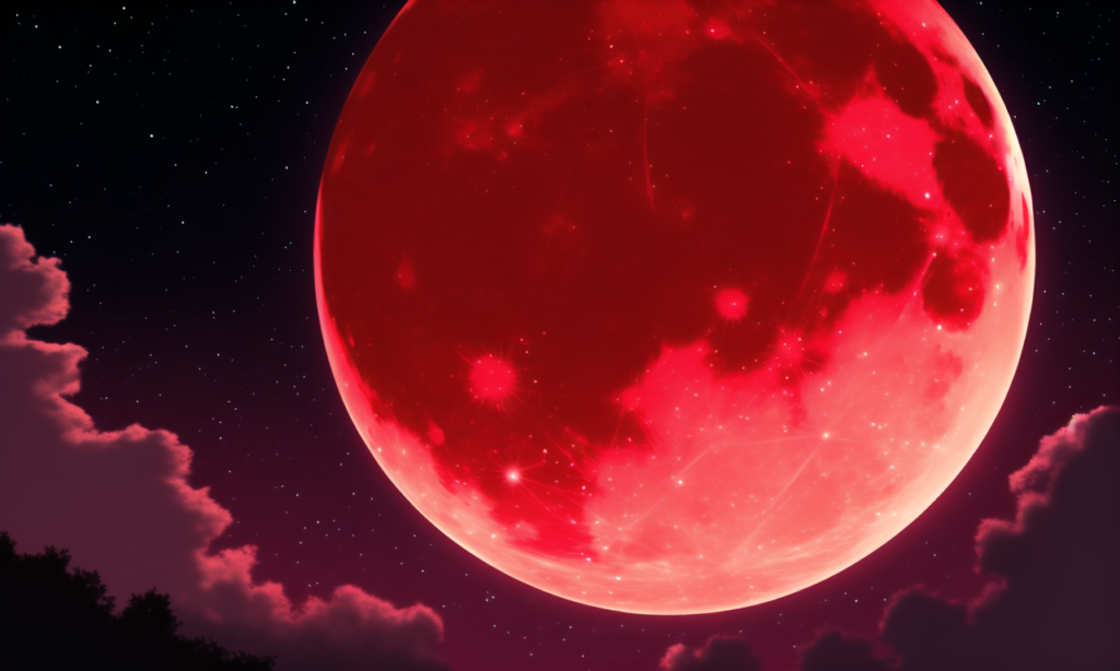 赤い月の世界-風景の背景イラスト05,Background Illustration of Red Moon World Scenery05,"红月亮世界风景"的背景说明05,空,夜空,,nights sky,sky,天空,夜空