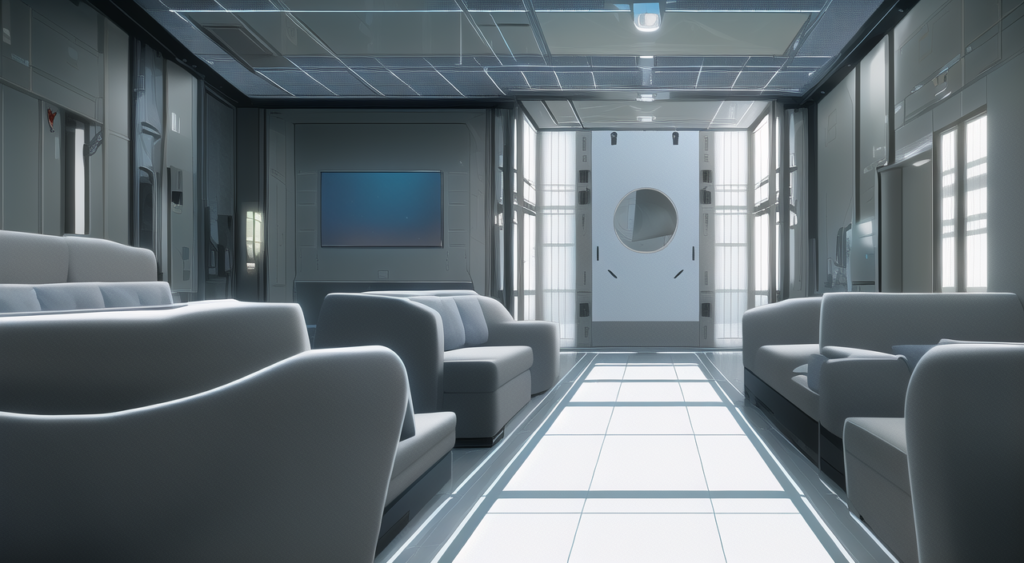宇宙船内部の背景イラスト11,Background Illustration of Inside the spaceship11,在太空飞船内的背景图11,우주선 내부 배경 그림11