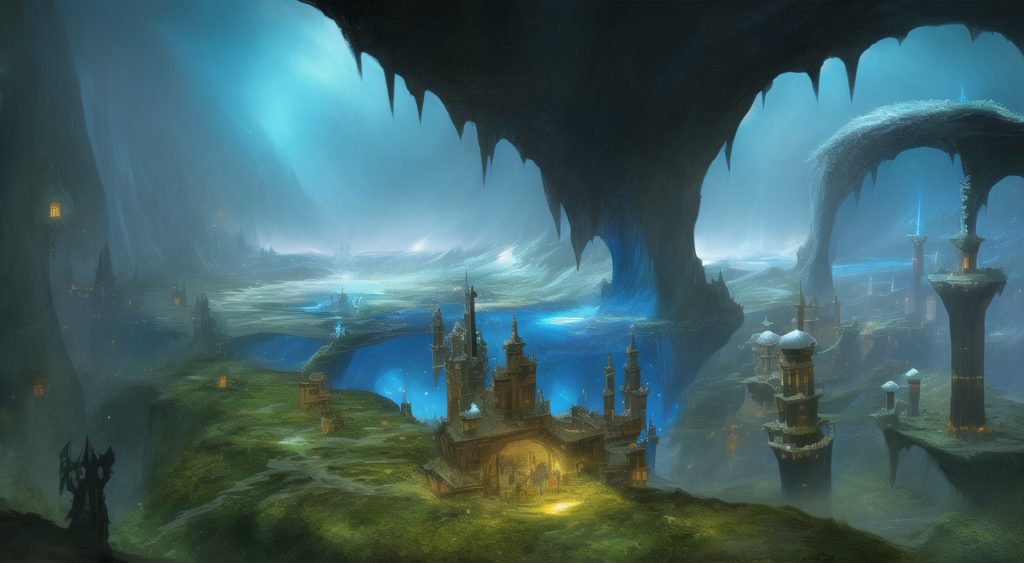 深淵城12,Background Illustration of Castle in the abyss12,深渊中的城堡的背景图12,심연의 성 배경 그림12