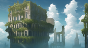 天空の城の背景イラスト04,Background Illustration of Castle in the sky04,天空之城的背景图04,하늘의 성 배경 그림04