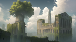 天空の城の背景イラスト05,Background Illustration of Castle in the sky05,天空之城的背景图05,하늘의 성 배경 그림05