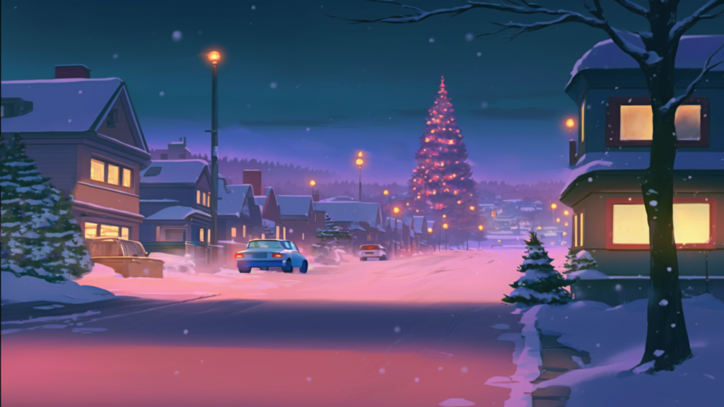 クリスマスの背景イラスト04,Background Illustration of Christmas04,圣诞节的背景图04,크리스마스 배경 그림04