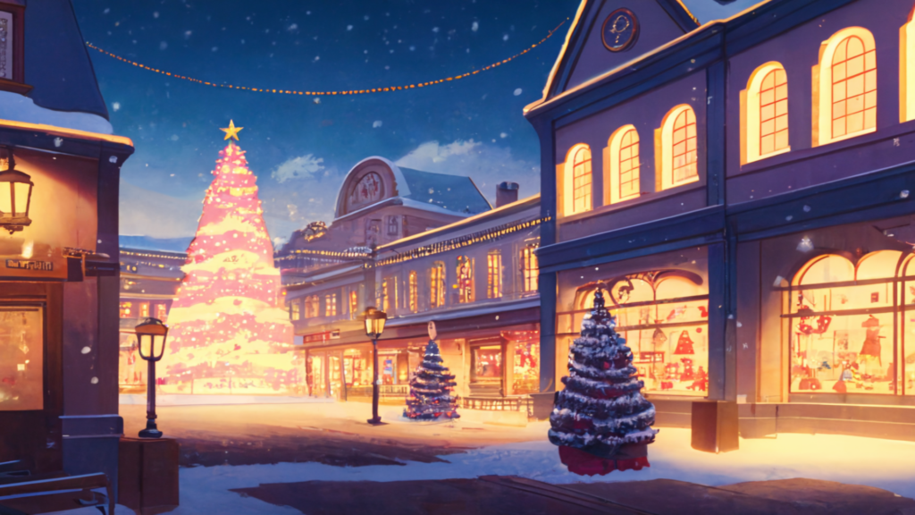 クリスマスの背景イラスト08,Background Illustration of Christmas08,圣诞节的背景图08,크리스마스 배경 그림08