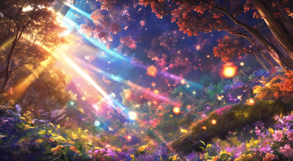 魔法の森の背景イラスト04,Background Illustration of Magical forest04,魔法森林的背景图04,마법의 숲 배경 그림04