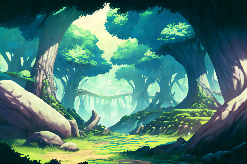 エルフの国の風景の背景イラスト08,Background Illustration of Elves landscape08,精灵景观的背景图08,엘프 풍경 배경 그림08