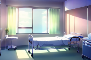 病室、病院の部屋の背景イラスト05