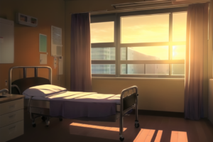 病室、病院の部屋の背景イラスト11