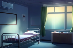 病室、病院の部屋の背景イラスト12