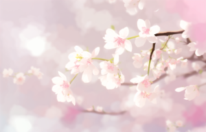 春の花の背景イラスト04