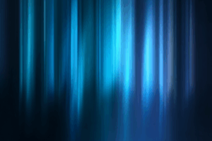 青色の光が縦に流れるようにぼやけ、幻想的な雰囲気を演出した抽象的な背景イラスト