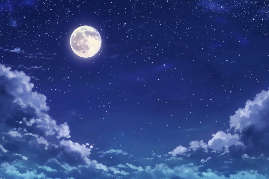 夜の空の背景イラスト
