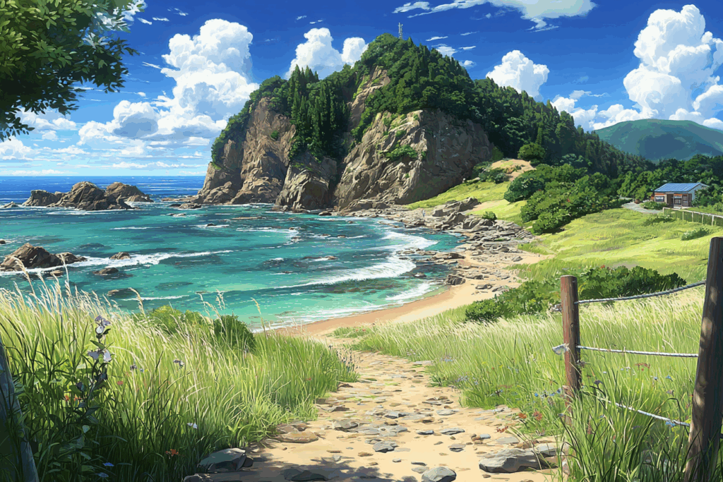 【フリー素材】夏の背景イラスト