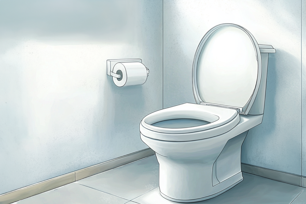 【フリー素材】トイレの背景イラスト